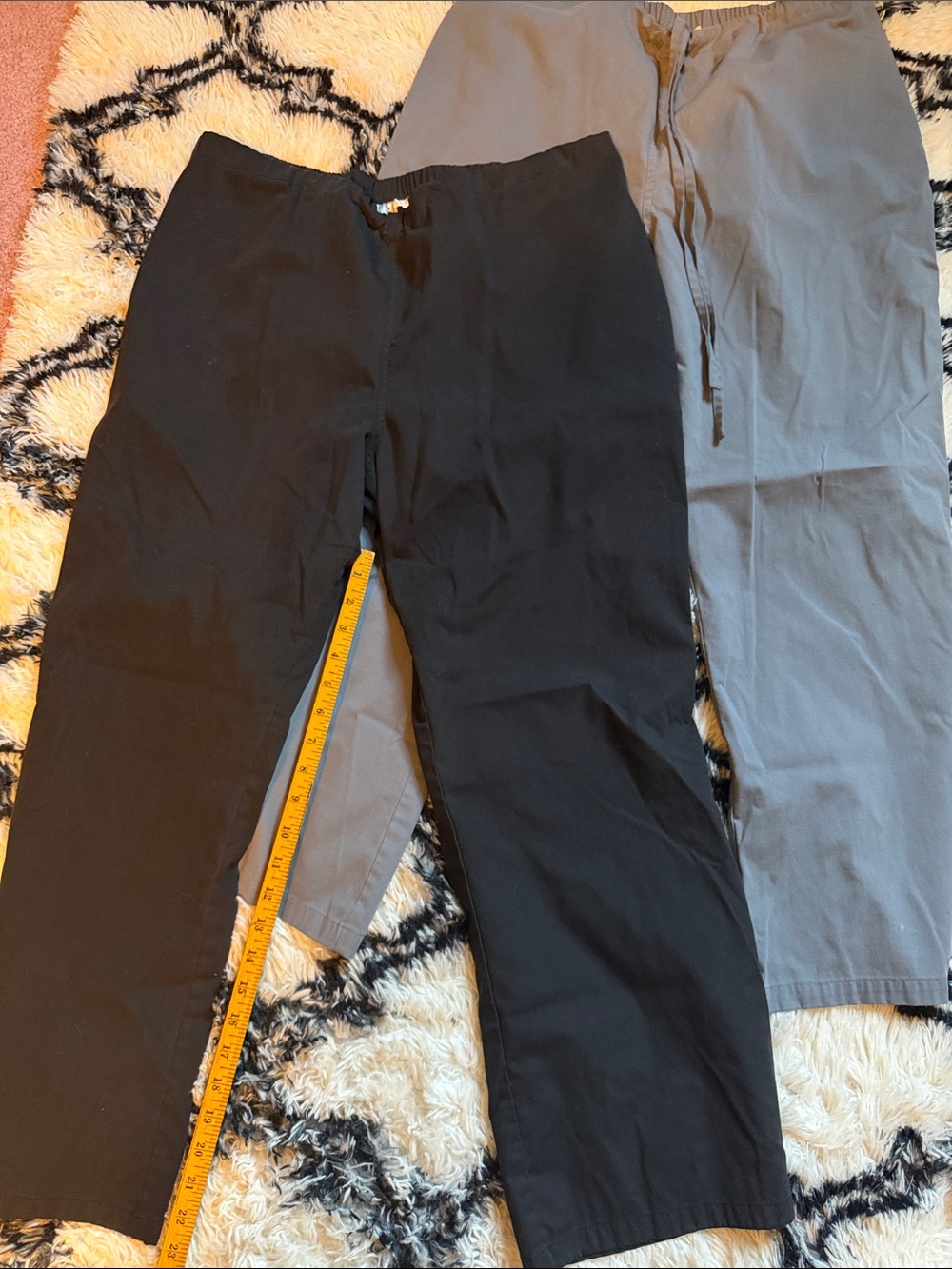 Urbane Black and Gray Scrub Pants Bundle